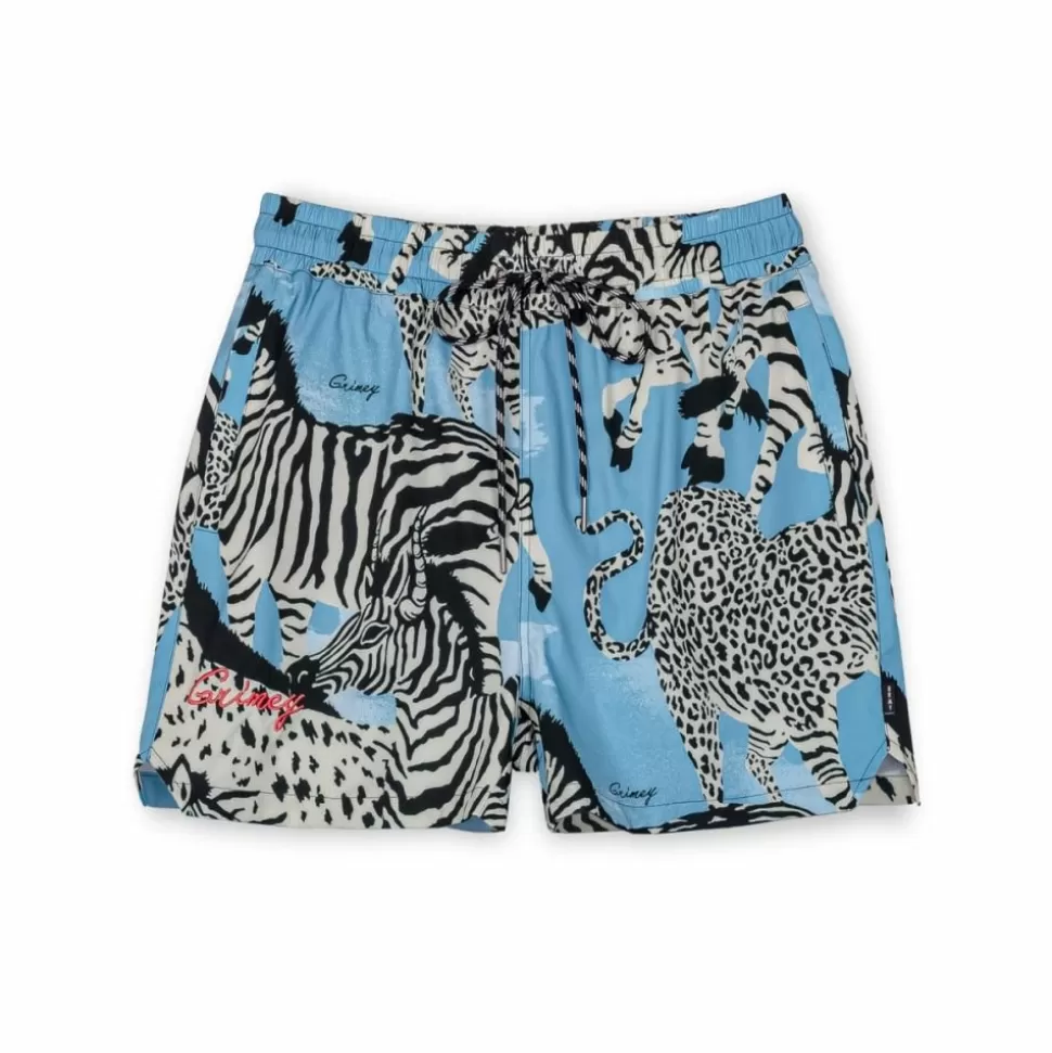 Shorts*Grimey Banador Animal - Blue - Summer 23