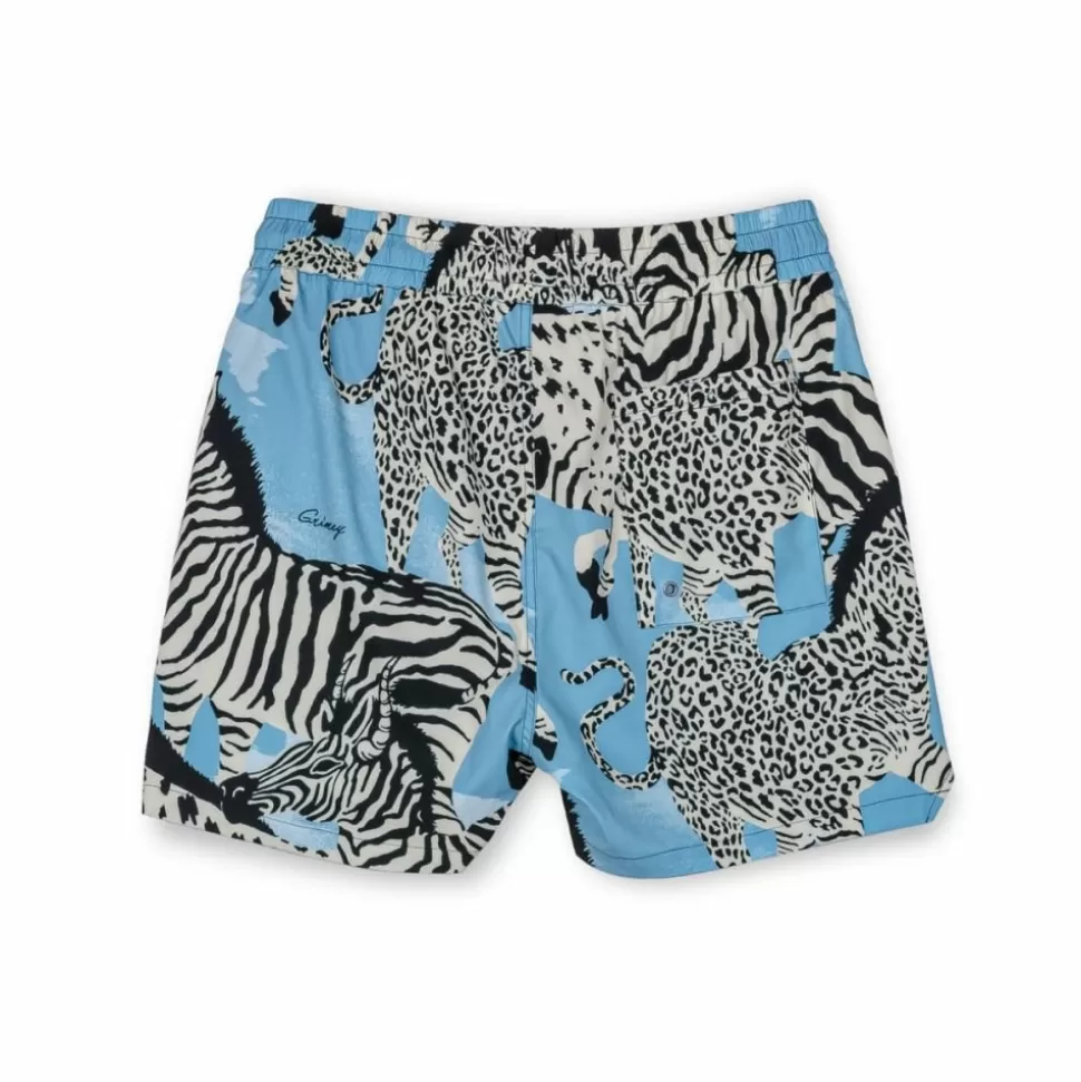 Shorts*Grimey Banador Animal - Blue - Summer 23