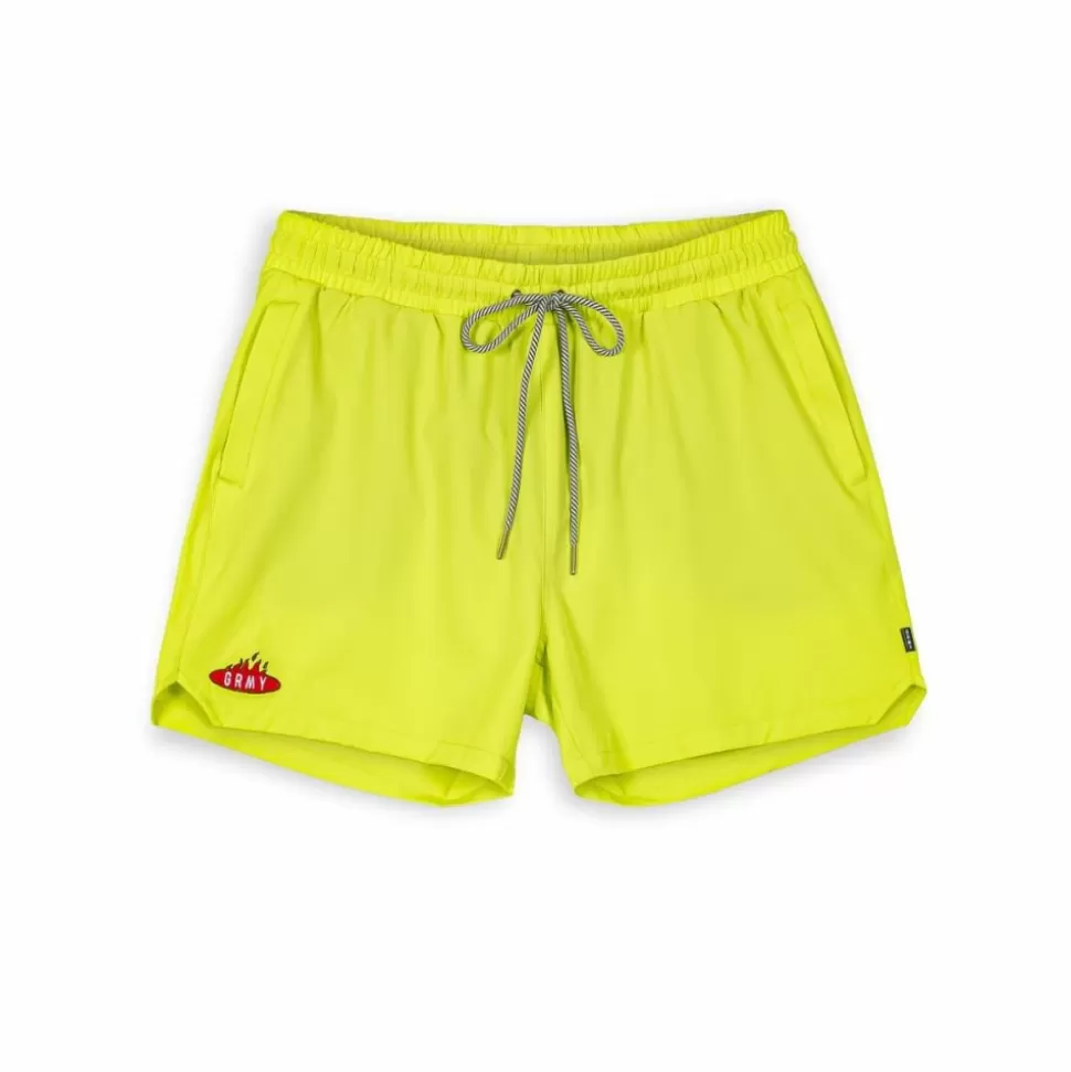 Swimwear*Grimey Banador Burn In Flames - Lime - Ss24