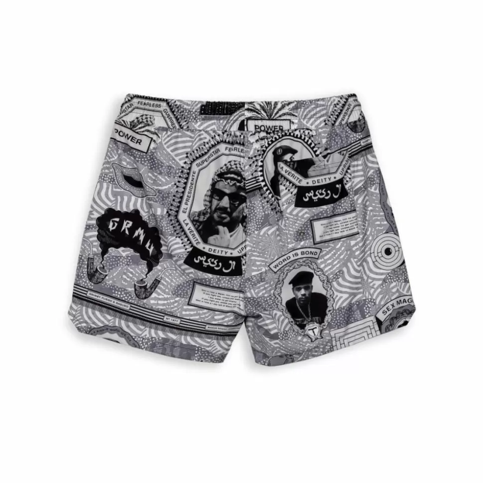 Swimwear*Grimey Banador Supastar - Black - Ss24