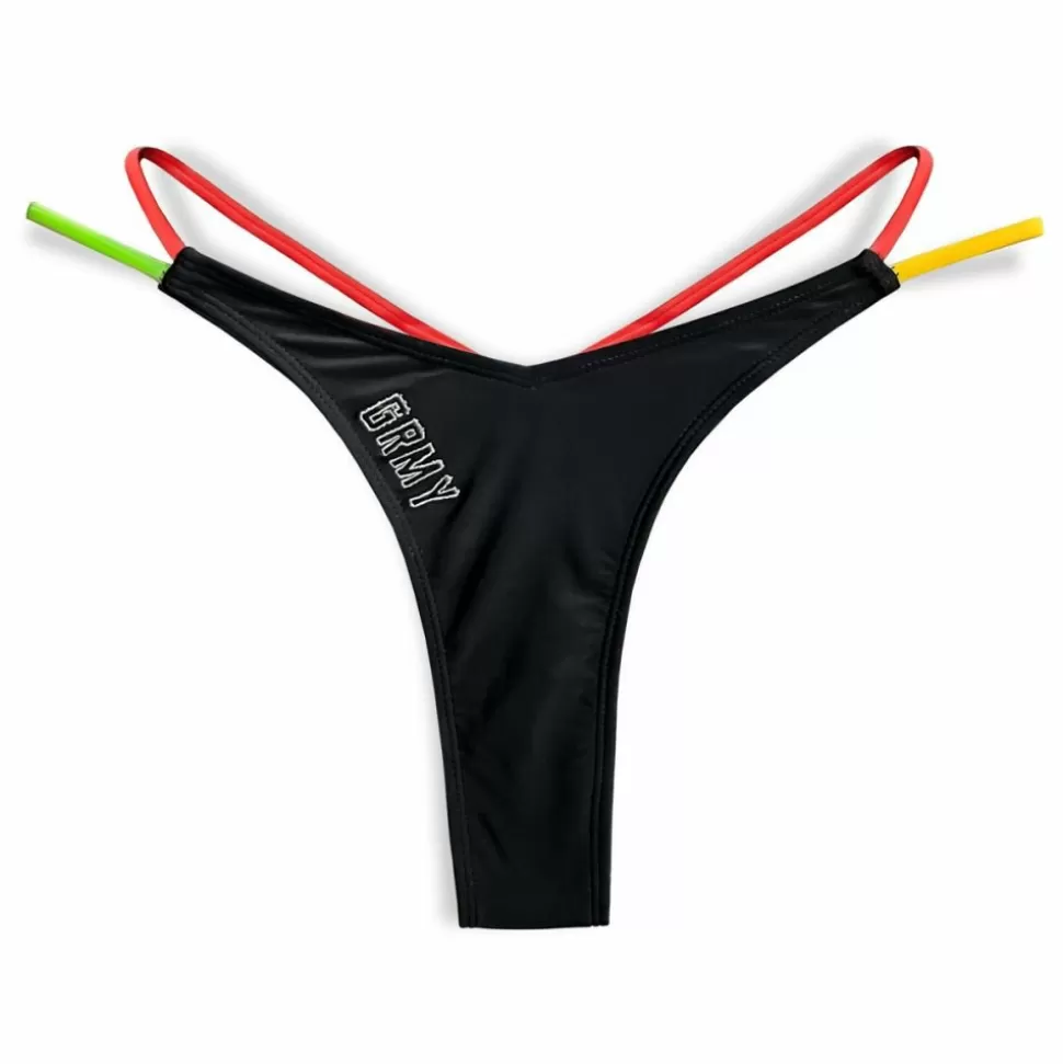 Swimwear*Grimey Bikini The Toughest Girl Bottom - Black - Spring 23