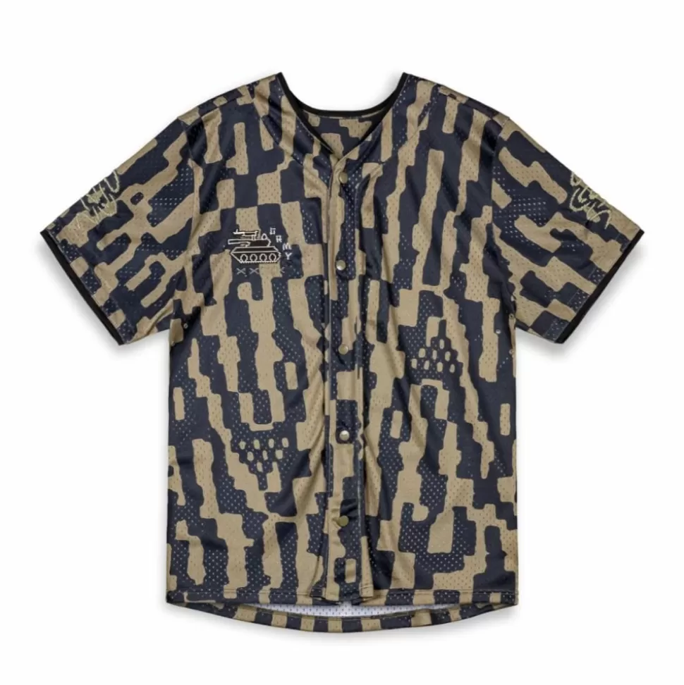 Ss24*Grimey Camiseta Baseball Lucky Dragon Mesh - Black - Ss24