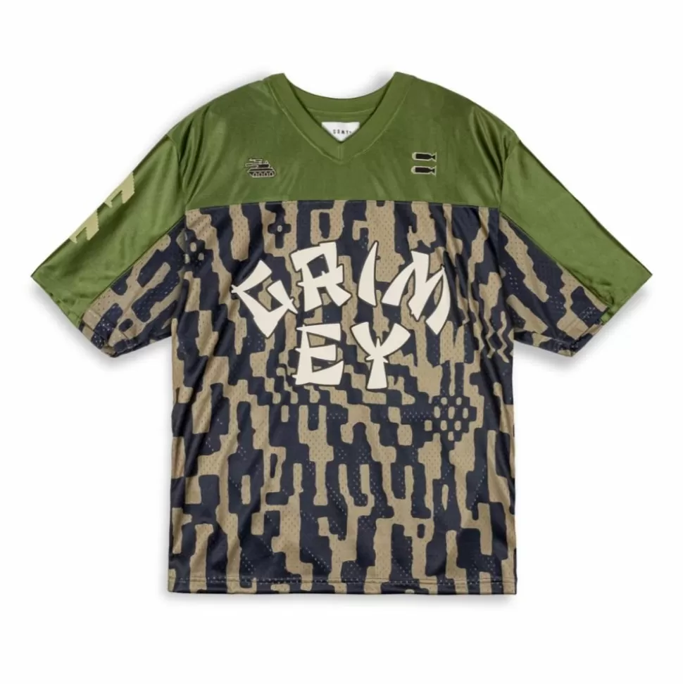 Ss24*Grimey Camiseta De Football Lucky Dragon Mesh - Green - Ss24