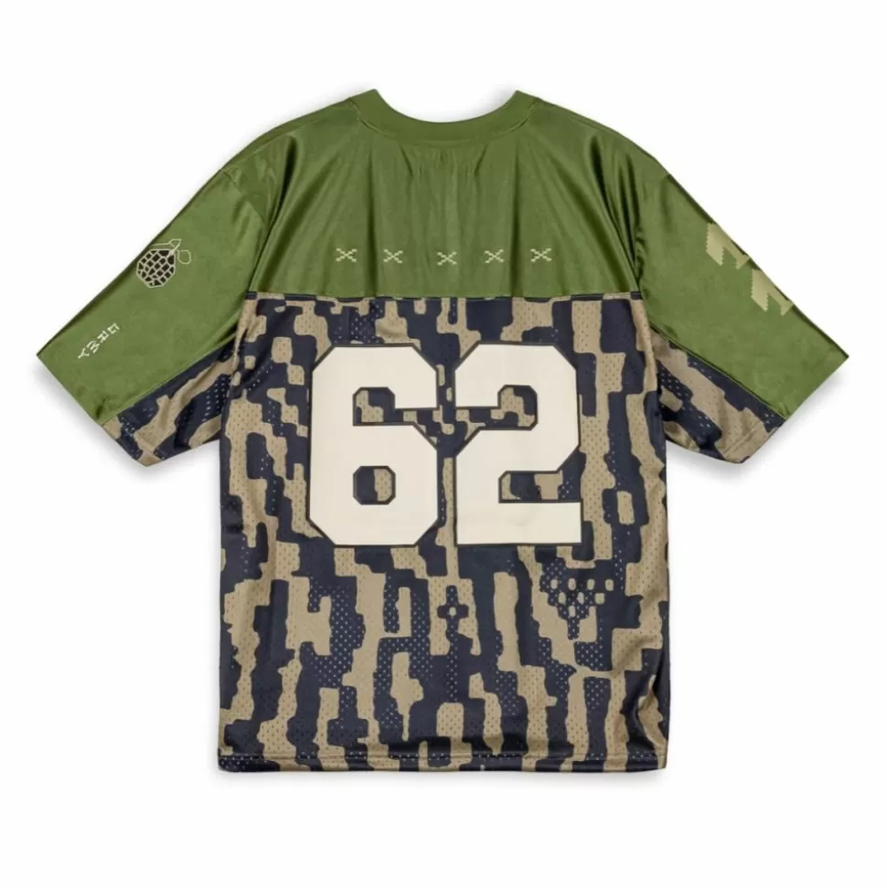 Ss24*Grimey Camiseta De Football Lucky Dragon Mesh - Green - Ss24