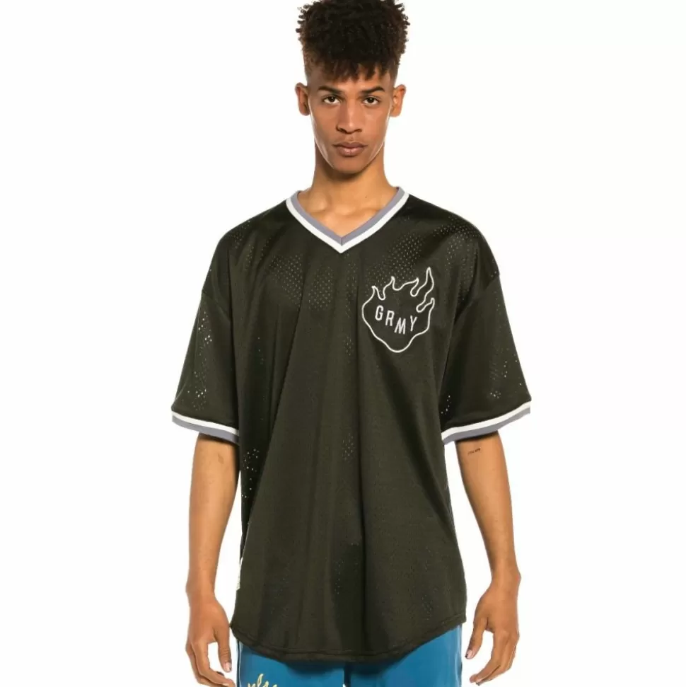 Tees*Grimey Camiseta De Mesh Trespass - Black - Summer 22