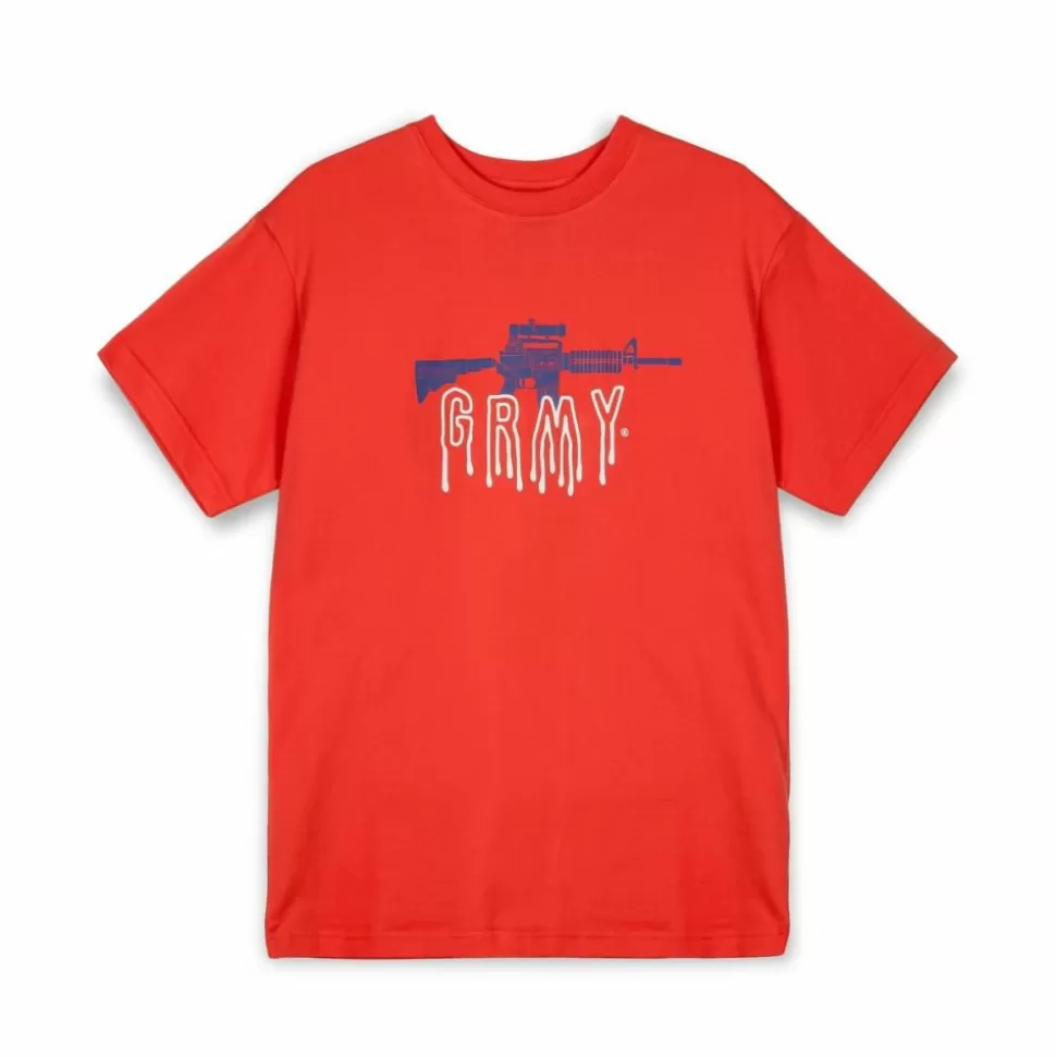 Organic*Grimey Camiseta Back At You Regular - Red - Fw23