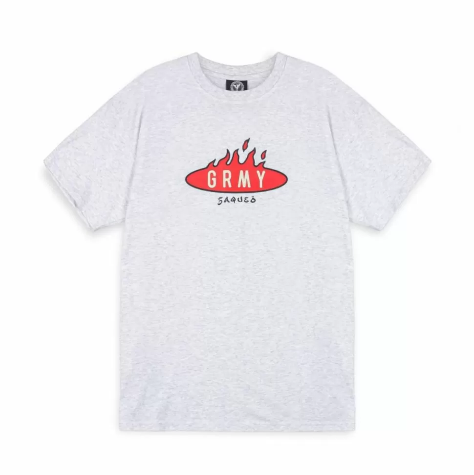 Tees*Grimey Camiseta Burn In Flames Regular - Sport Grey - Ss24