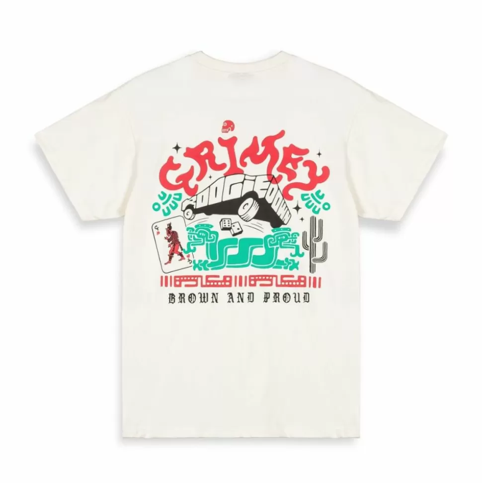 Organic*Grimey Camiseta Causing Panic The Charleston Blvd Regular - White - Ss24
