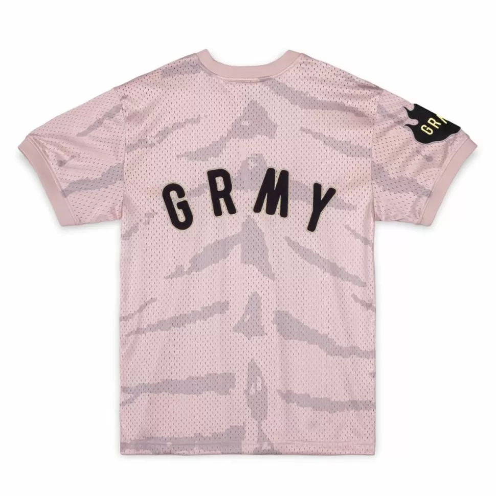 Tees*Grimey Camiseta Cloven Tongues All Over Print Mesh - Cream - Summer 23