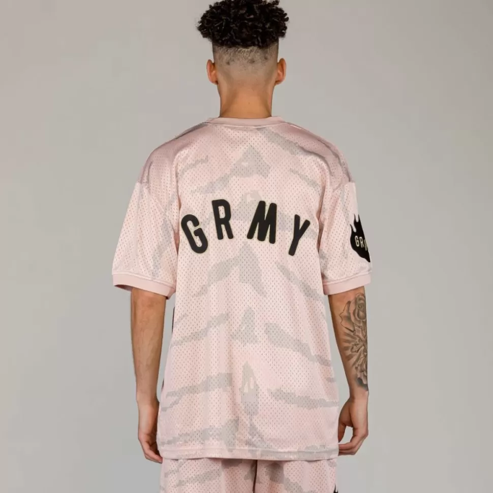 Tees*Grimey Camiseta Cloven Tongues All Over Print Mesh - Cream - Summer 23