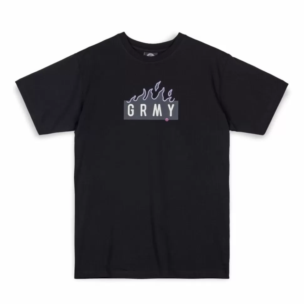 Organic*Grimey Camiseta Cloven Tongues Grmy Regular - Black - Summer 23