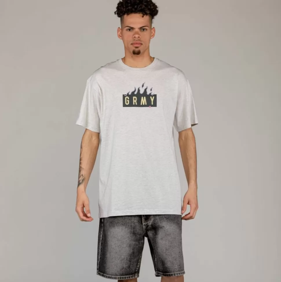 Tees*Grimey Camiseta Cloven Tongues Grmy Regular - Sport Grey - Summer 23