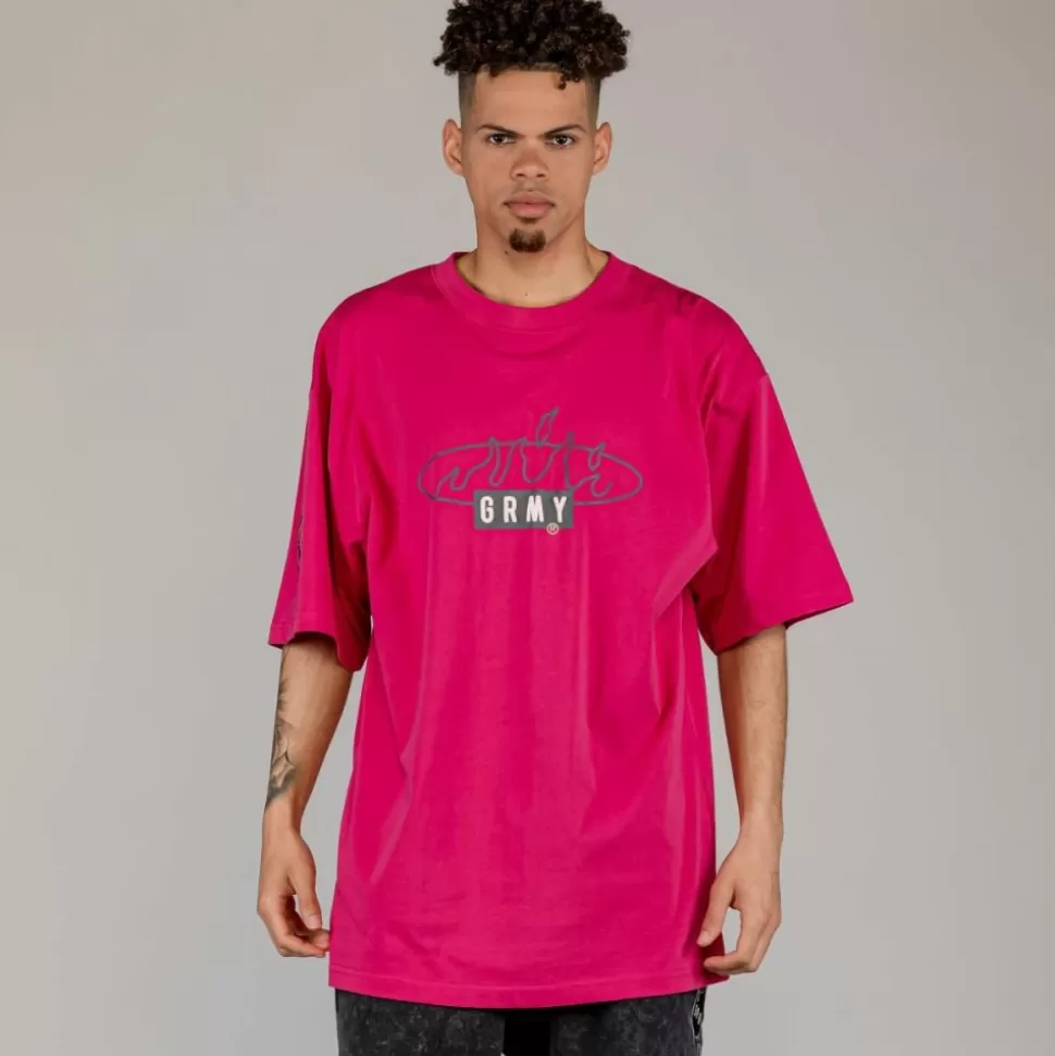 Organic*Grimey Camiseta Cloven Tongues Oversized - Red - Summer 23