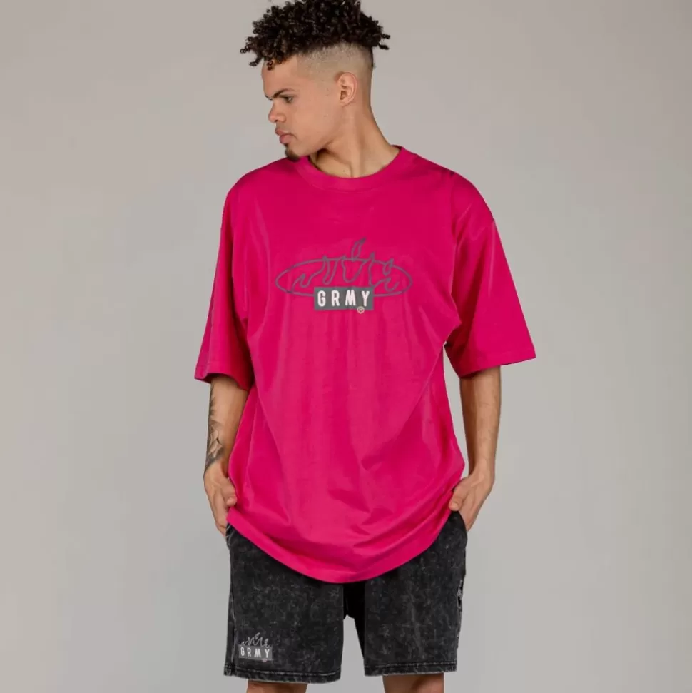 Organic*Grimey Camiseta Cloven Tongues Oversized - Red - Summer 23