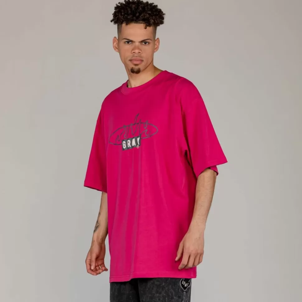 Organic*Grimey Camiseta Cloven Tongues Oversized - Red - Summer 23