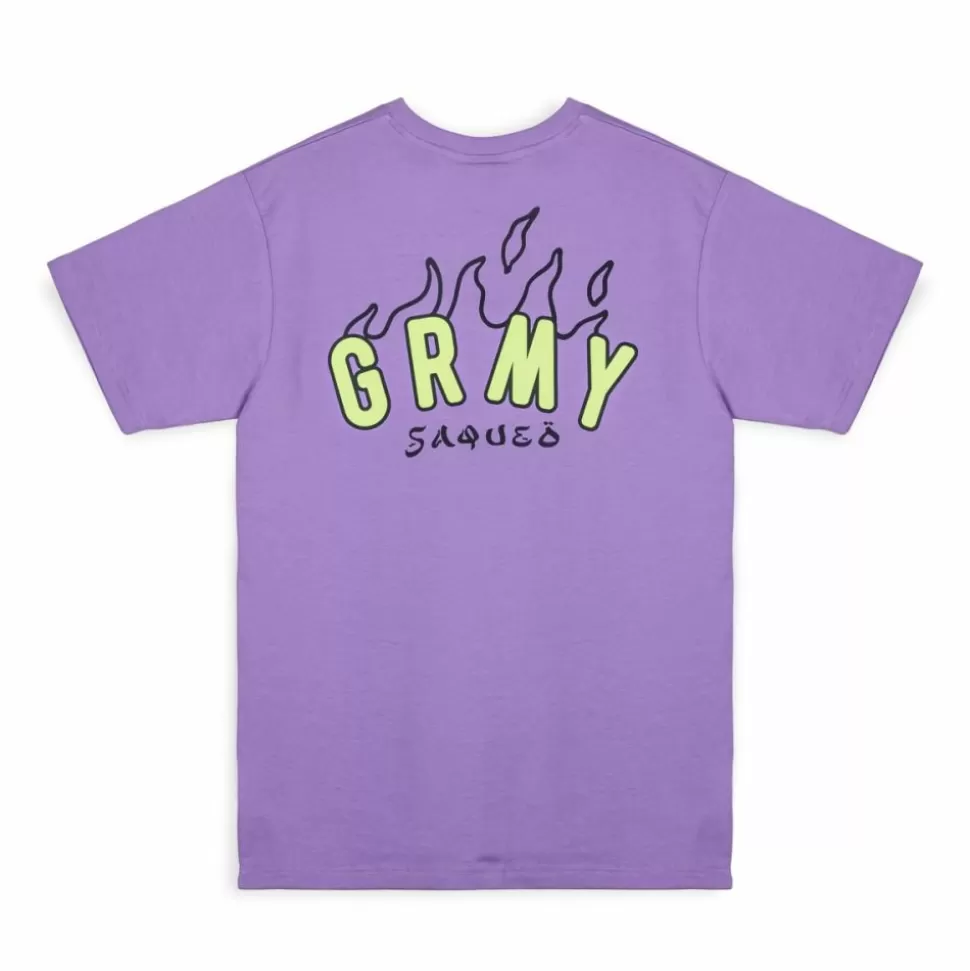 Organic*Grimey Camiseta Cloven Tongues Saqueo Regular - Violet - Summer 23