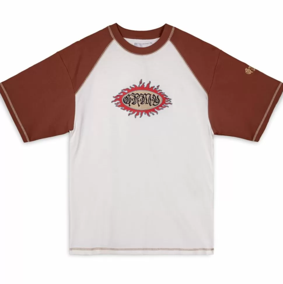 Organic*Grimey Camiseta Fire Route Bicolor - White - Spring 23