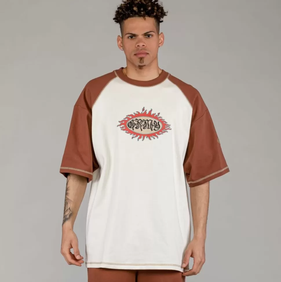 Organic*Grimey Camiseta Fire Route Bicolor - White - Spring 23