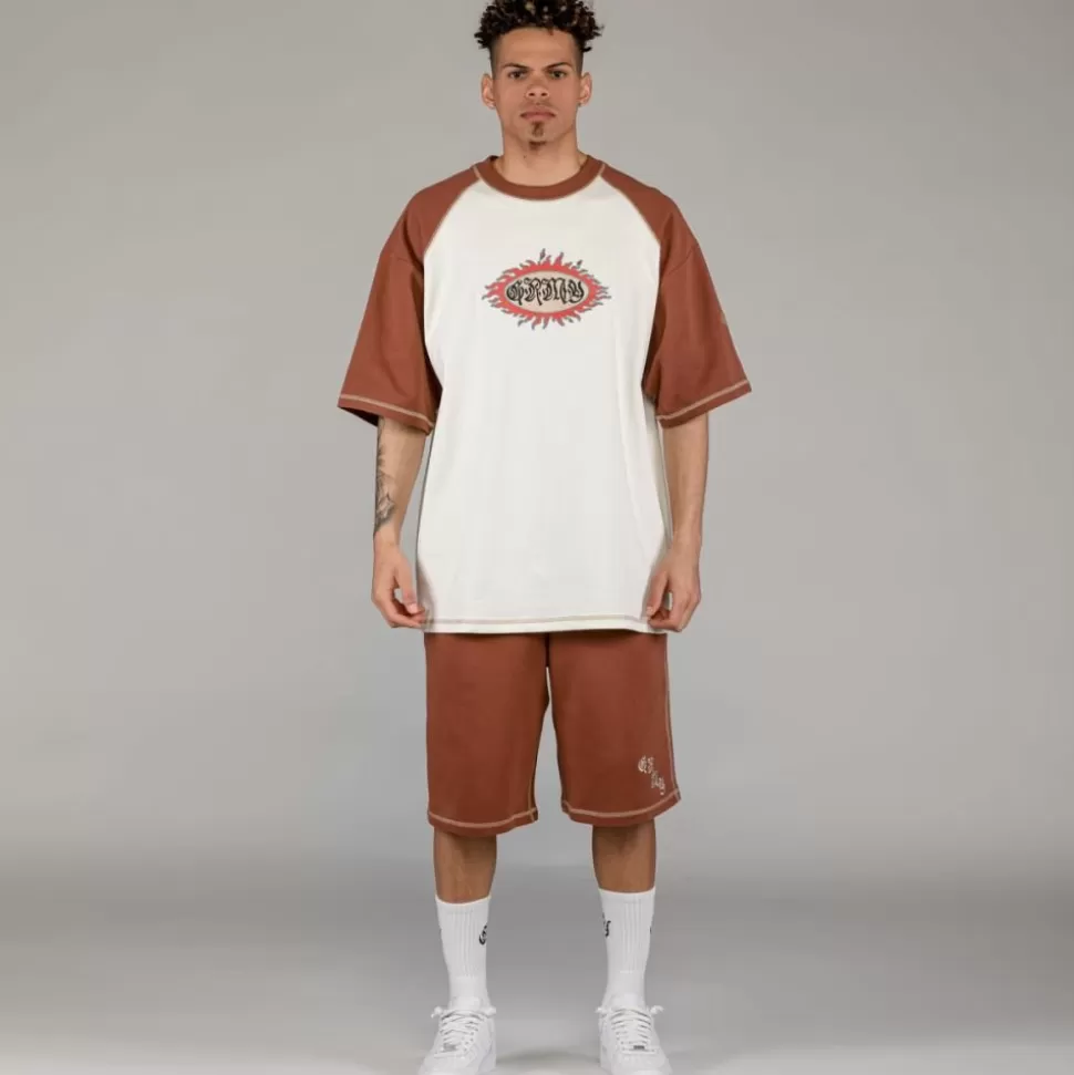 Organic*Grimey Camiseta Fire Route Bicolor - White - Spring 23