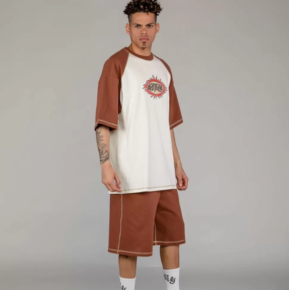 Organic*Grimey Camiseta Fire Route Bicolor - White - Spring 23