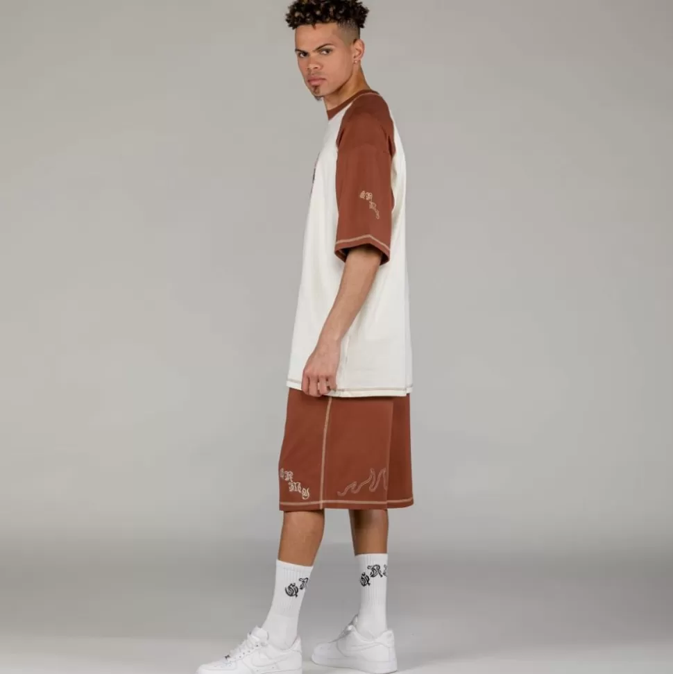 Organic*Grimey Camiseta Fire Route Bicolor - White - Spring 23