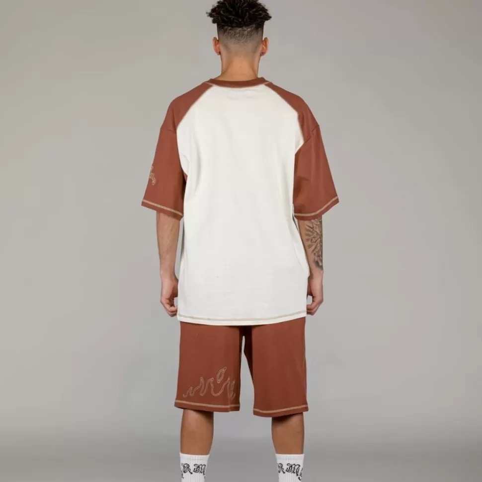Organic*Grimey Camiseta Fire Route Bicolor - White - Spring 23