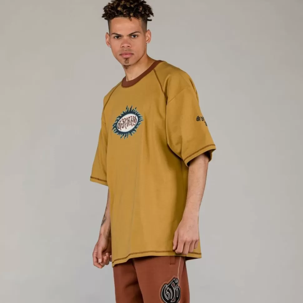 Tees*Grimey Camiseta Fire Route Oversized - Brown - Spring 23
