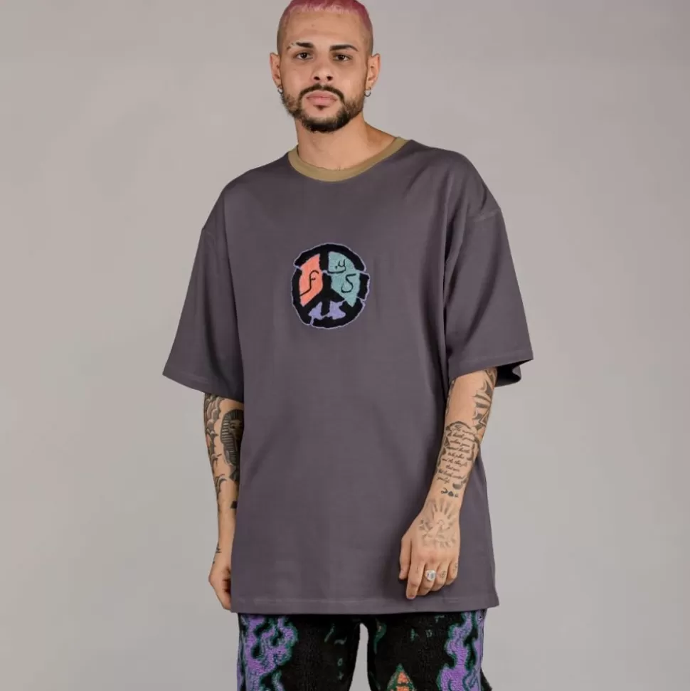 Tees*Grimey Camiseta "Lost Boys" Tie & Dye Heavyweight - Anthracite - Winter 22
