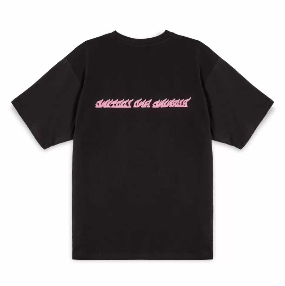 Organic*Grimey Camiseta Melted Stone Oversized - Black - Fw23