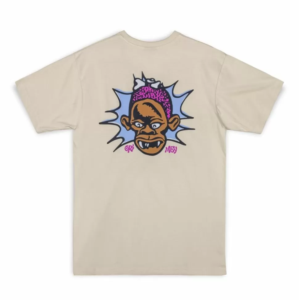 Organic*Grimey Camiseta The Brute Force Regular - Cream - Summer 23