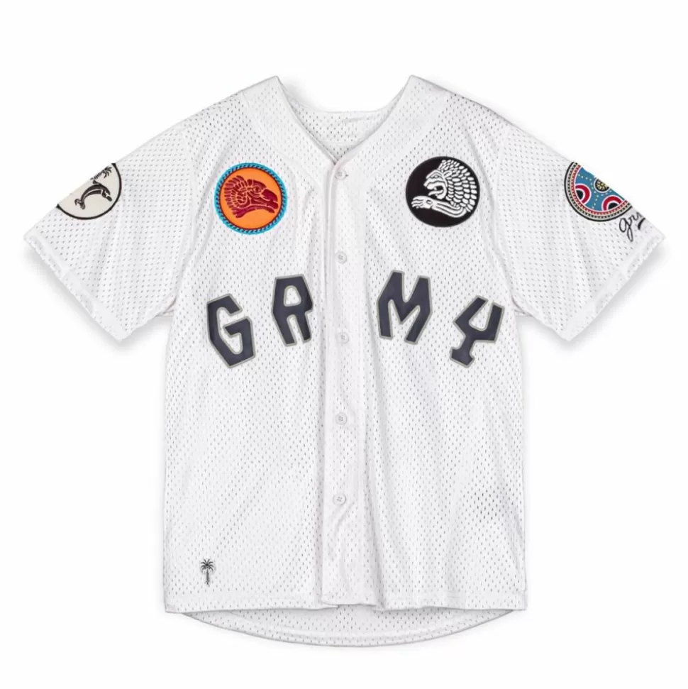 Tees*Grimey Camiseta The Clout Mesh Baseball - White - Spring 23