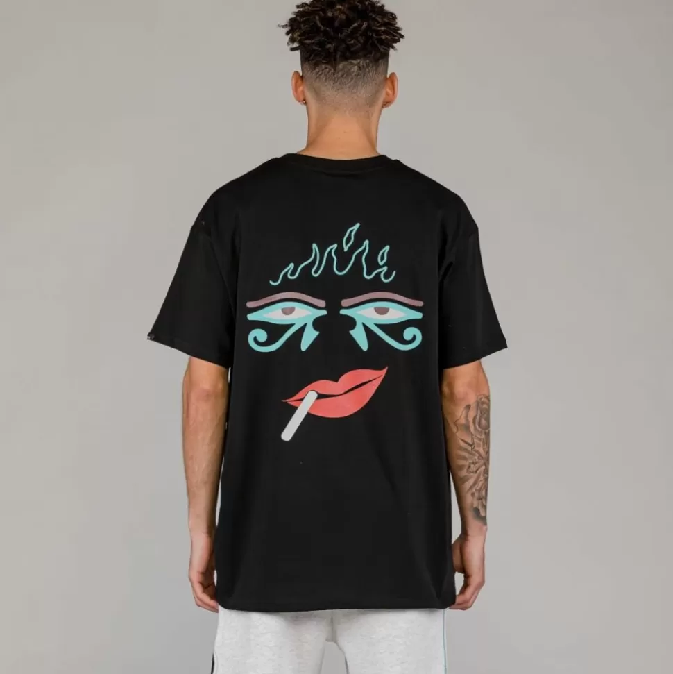 Tees*Grimey Camiseta The Light Me Up (Fire Route) - Black - Spring 23