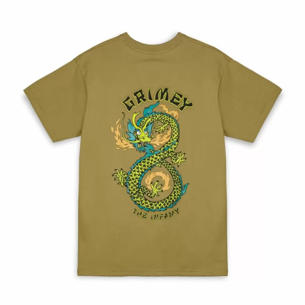 Organic*Grimey Camiseta The Lucky Dragon - Millitary Green - Ss24