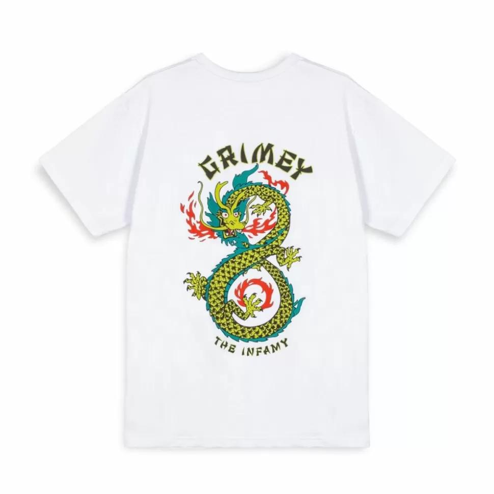 Organic*Grimey Camiseta The Lucky Dragon - White - Ss24