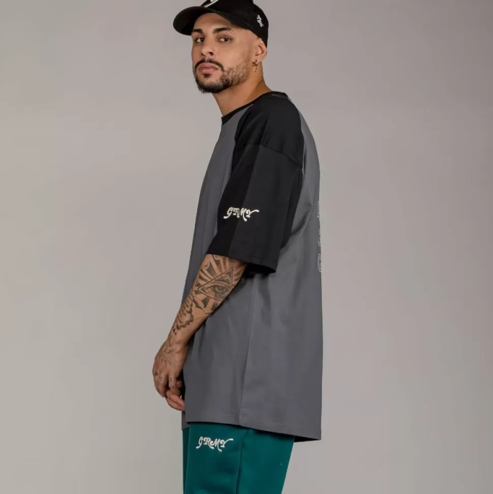 Tees*Grimey Camiseta "Westbound" Oversize - Dark Grey - Fall 22
