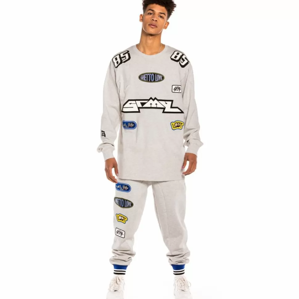 Tees*Grimey Camiseta Manga Larga "Arch Rival" - Sport Grey - Spring 22