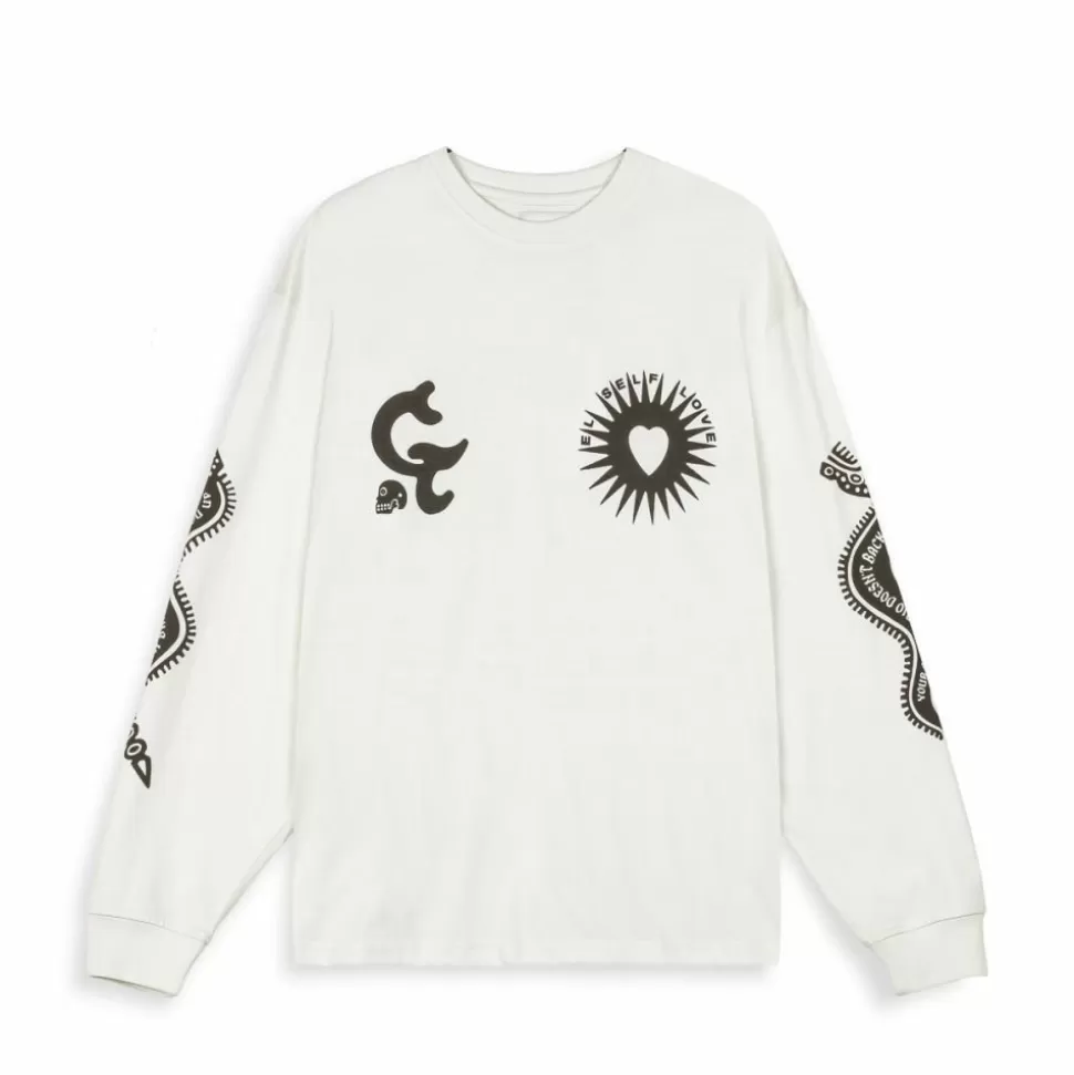 Organic*Grimey Camiseta Manga Larga Causing Panic - Off White - Ss24