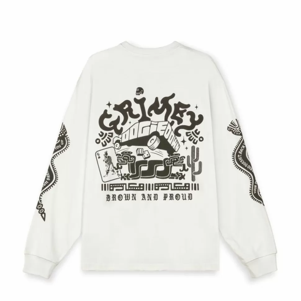 Organic*Grimey Camiseta Manga Larga Causing Panic - Off White - Ss24