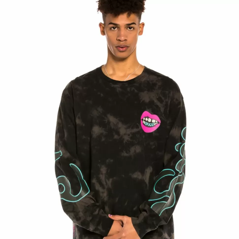 Tees*Grimey Camiseta Manga Larga "Day Dreamer" Bleached - Black - Spring 22