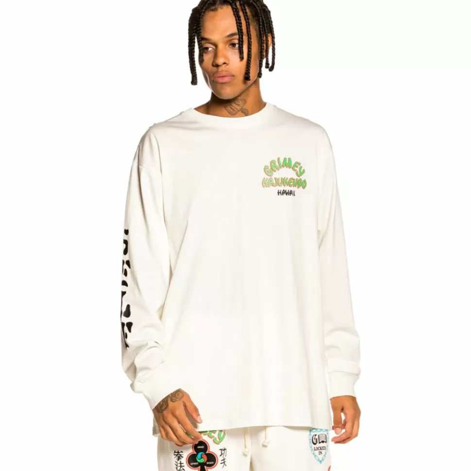 Tees*Grimey Camiseta Manga Larga "Destroy All Fear" - White - Fall 21