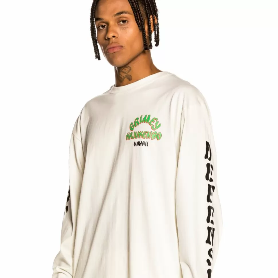 Tees*Grimey Camiseta Manga Larga "Destroy All Fear" - White - Fall 21