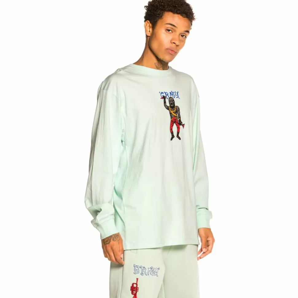 Tees*Grimey Camiseta Manga Larga "Jazz Thing" - Light Blue - Fall 21