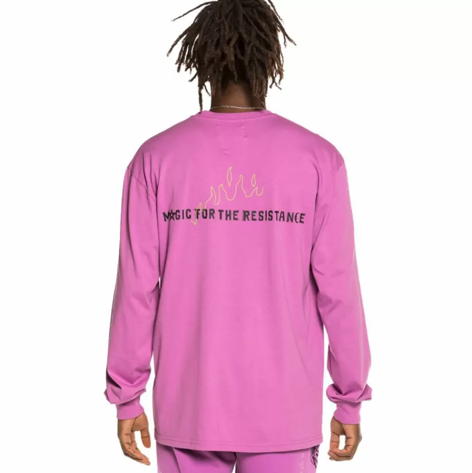 Tees*Grimey Camiseta Manga Larga "Liveution Magic 4 Resistance" Ls - Purple - Spring 21