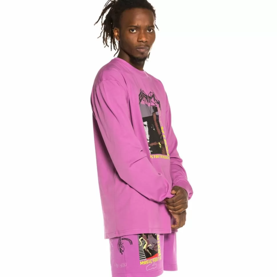 Tees*Grimey Camiseta Manga Larga "Liveution Magic 4 Resistance" Ls - Purple - Spring 21