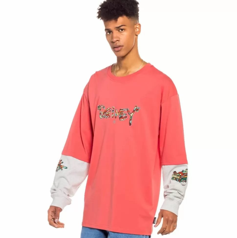 Tees*Grimey Camiseta Manga Larga Nine Winds Ls - Coral- Spring 22