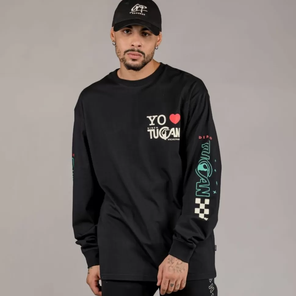 Tees*Grimey Camiseta Manga Larga "Pasion Gamberra (Gp X Grmy)" - Black - Fall 22