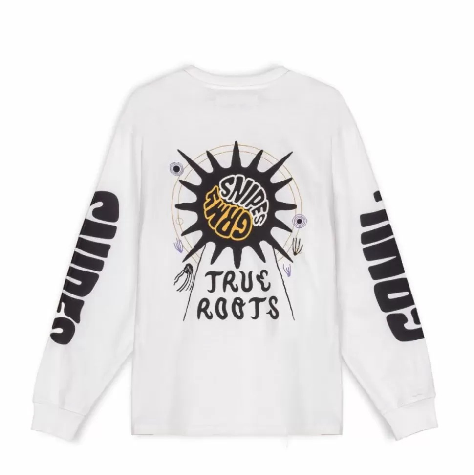 Tees*Grimey Camiseta Manga Larga "Snipes X True Roots" - White - Fall 22