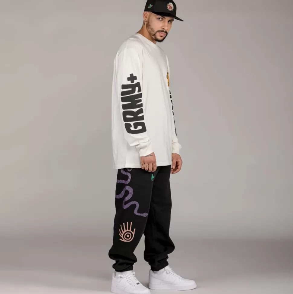 Tees*Grimey Camiseta Manga Larga "Snipes X True Roots" - White - Fall 22