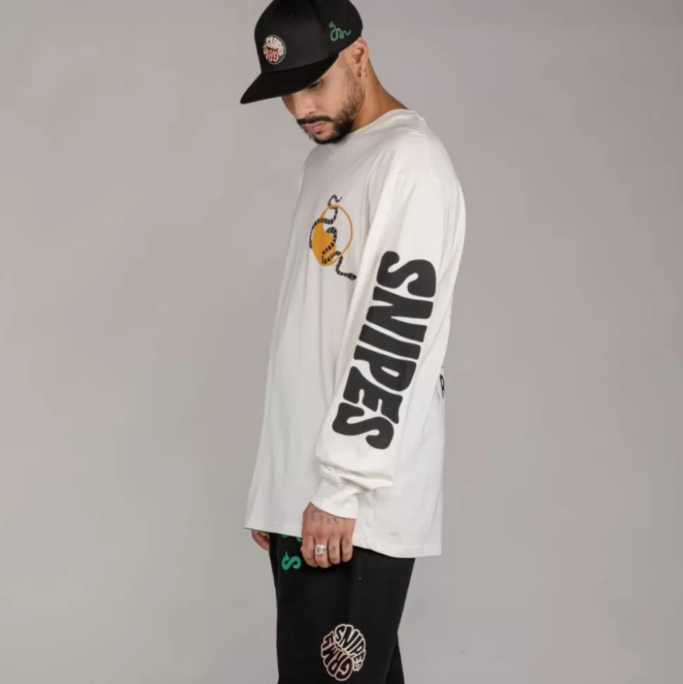 Tees*Grimey Camiseta Manga Larga "Snipes X True Roots" - White - Fall 22