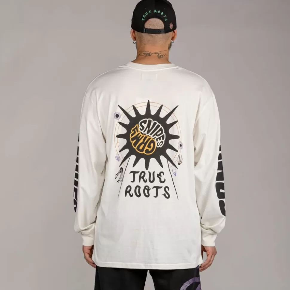 Tees*Grimey Camiseta Manga Larga "Snipes X True Roots" - White - Fall 22
